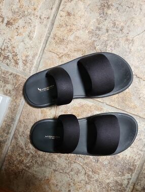 Koolaburra by UGG Black Double-Strap Slide Sandals
